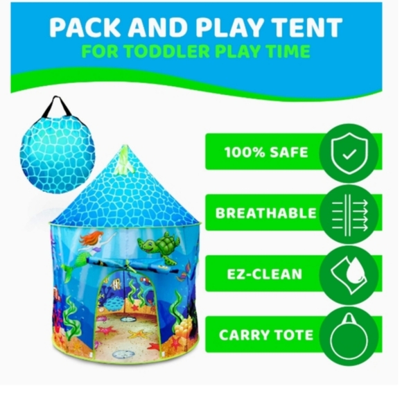 KIDS "LITTLE MERMAID"
PLAYHOUSE TENT - Picture 5 of 12